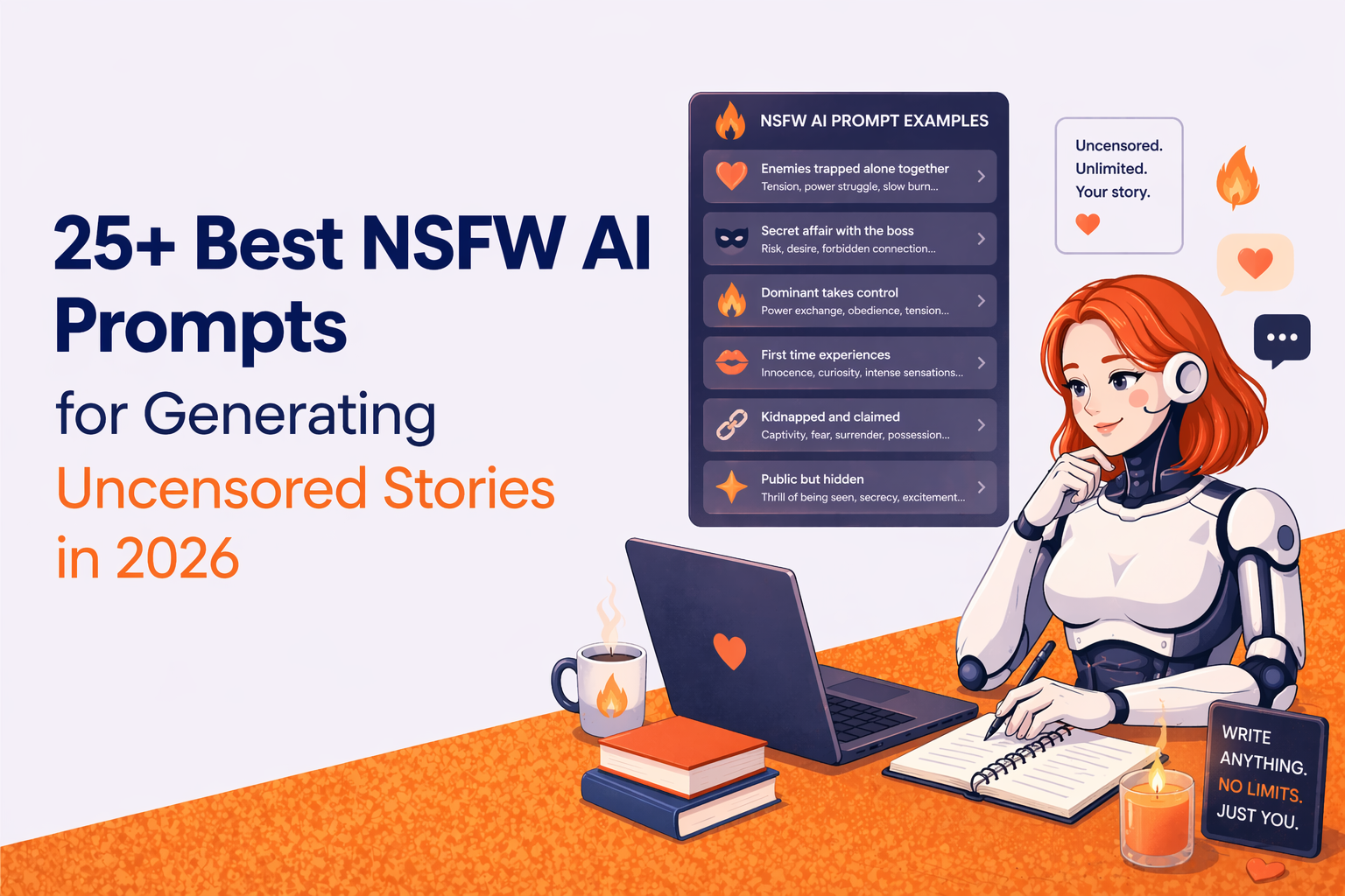 25+ Best NSFW AI Prompts for Generating Uncensored Stories in 2026