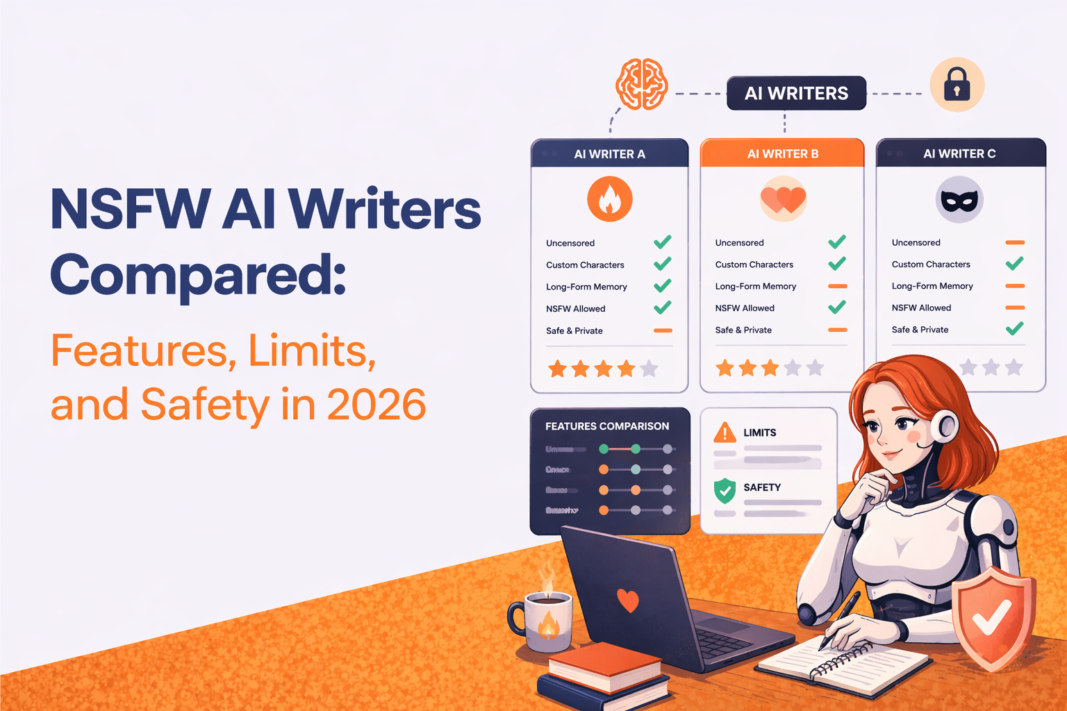 NSFW AI Writers Compared: Features, Limits, and Safety in 2026