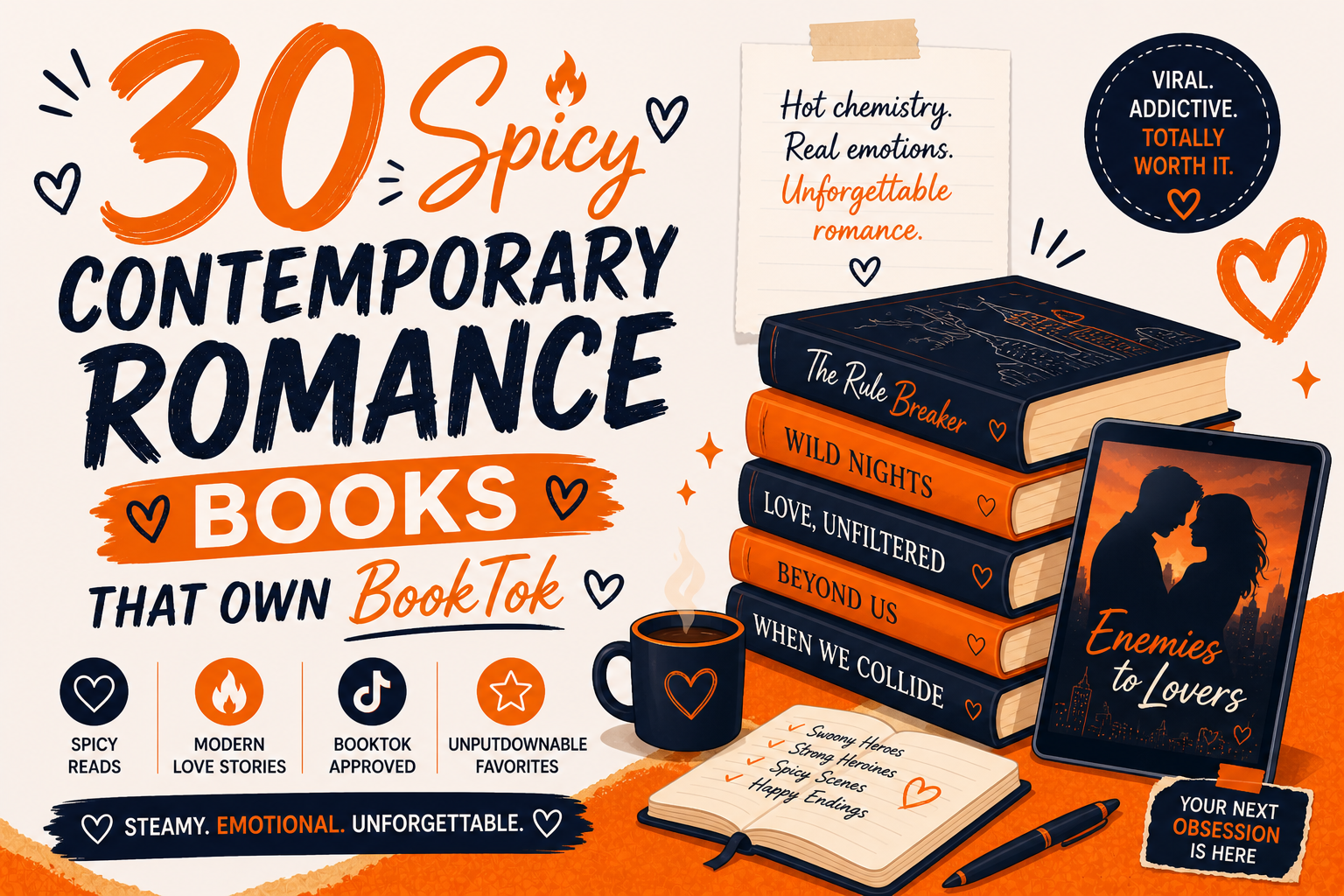 30 Spicy Contemporary Romance Books That Own BookTok